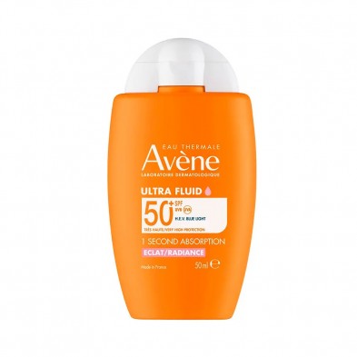 Avène Eau Thermale 1 Segundo Ultra Fluid Luminosidad SPF 50+, 50 ml