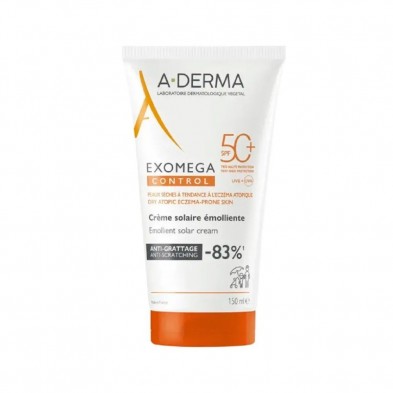 A-Derma Exomega Control Crema Solar Emoliente SPF 50+ 150 ml