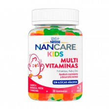 Nancare Kids Multivitaminas Sabor Naranja, Fresa Y Manzana 30 ud