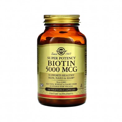 Solgar Biotin 5000 mcg 100 cápsulas