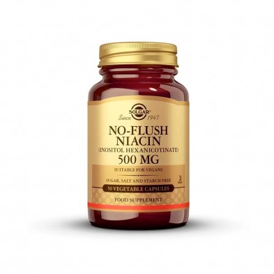 Solgar Niacina No Ruborizante 500 mg 50 cápsulas