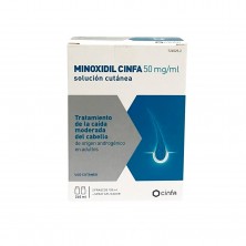 Minoxidil Cinfa-Dinaxil 50 mg/ml Solución Cutánea 2x120ml | Okfarma.es