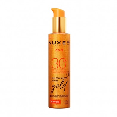 Nuxe Sun Aceite Bronceador Gold Rostro Y Cuerpo SPF 30 150 ml