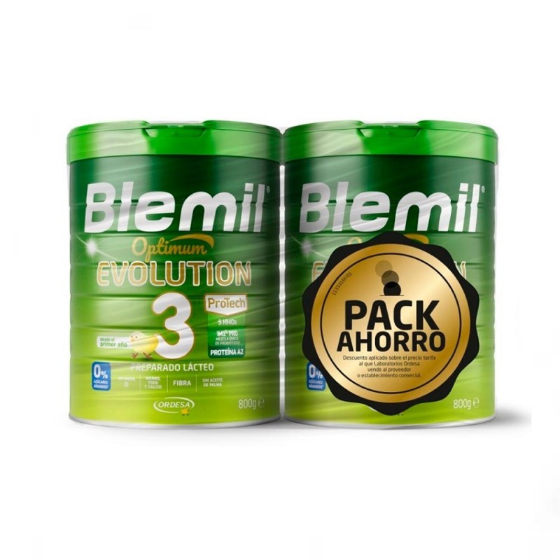 Duplo Blemil 3 Opt Evolut 50% Dto 2ª Unidad, 2 x 800 g