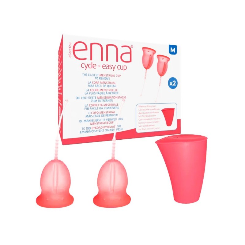 Enna Cycle Easy Cup Talla M sin Aplicador + Caja Esterilizadora