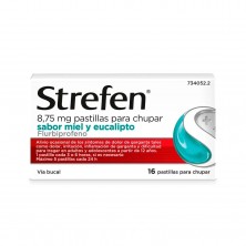 Strefen Sabor Miel Y Eucalipto 8,75 Mg 16 Pastillas Para Chupar