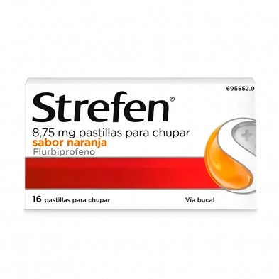 Strefen Naranja 8,75 MG 16 Pastillas Para Chupar | okfarma.es