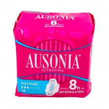 Ausonia Air Dry Compresas Alas Normal  14 Ud