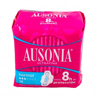 Ausonia Air Dry Compresas Alas Normal  14 Ud