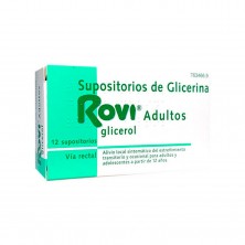 Rovi Adultos Supositorios de Glicerina, 12 supositorios