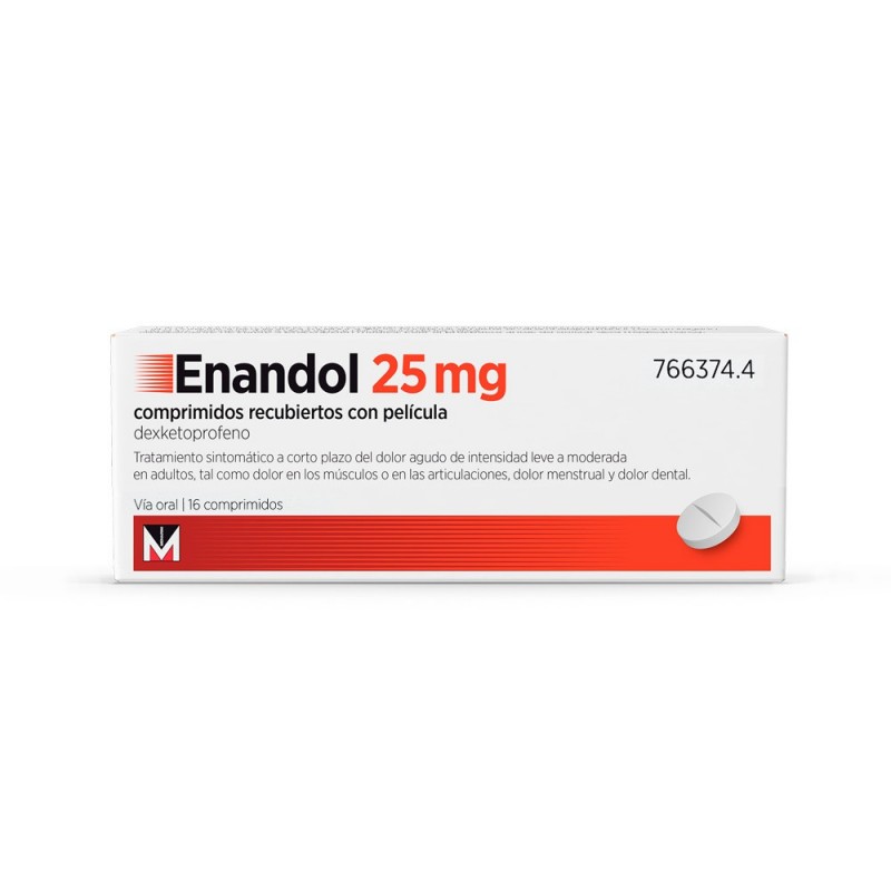 Enandol 25 mg 16 comprimidos recubiertos