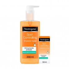 Pack Neutrogena Spot Controlling Hidratante + Limpiador Facial Gel