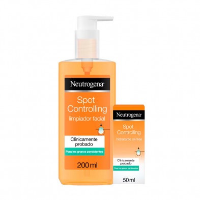 Pack Neutrogena Spot Controlling Hidratante + Limpiador Facial Gel
