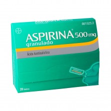 Aspirina 500 mg 20 sobres granulado oral