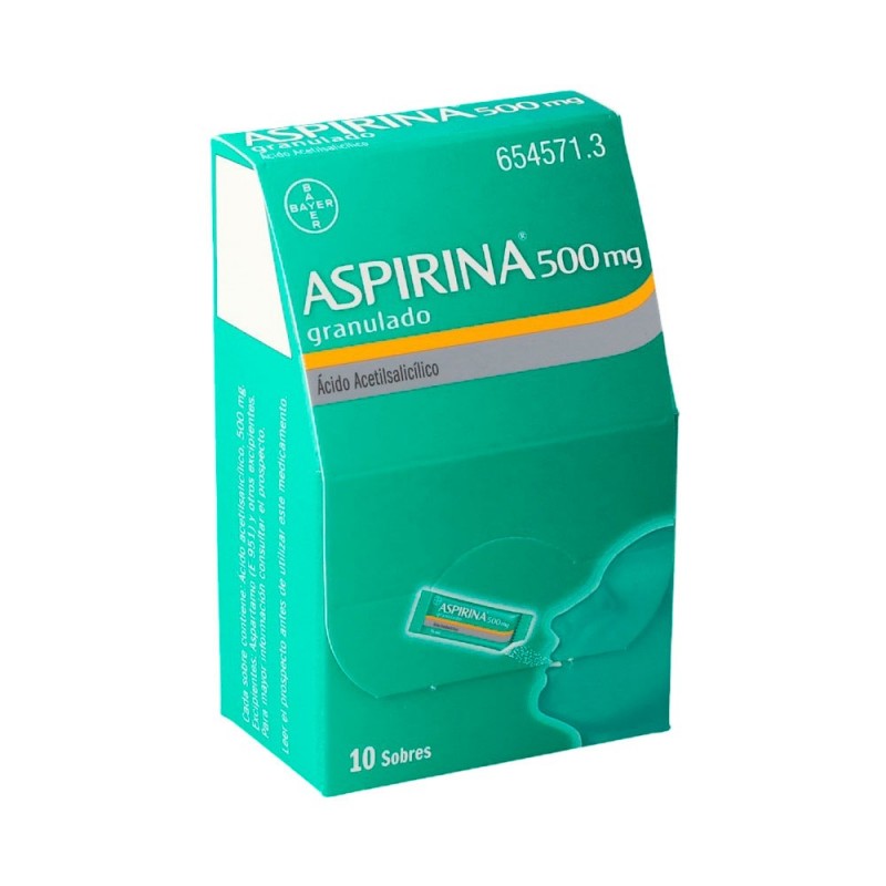 Aspirina 500 mg 10 sobres granulado