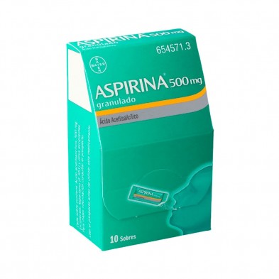 Aspirina 500 mg 10 sobres granulado