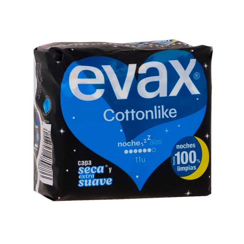 Evax Cottonlike Alas Noche 11 unidades