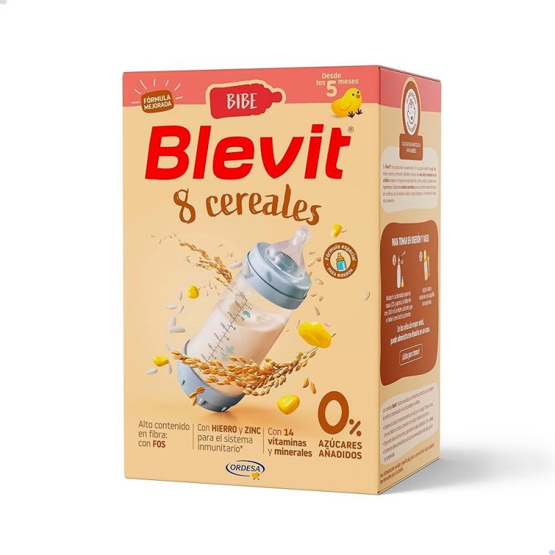 Pack Blevit Bibe 8 Cereales 500 g + 100 g