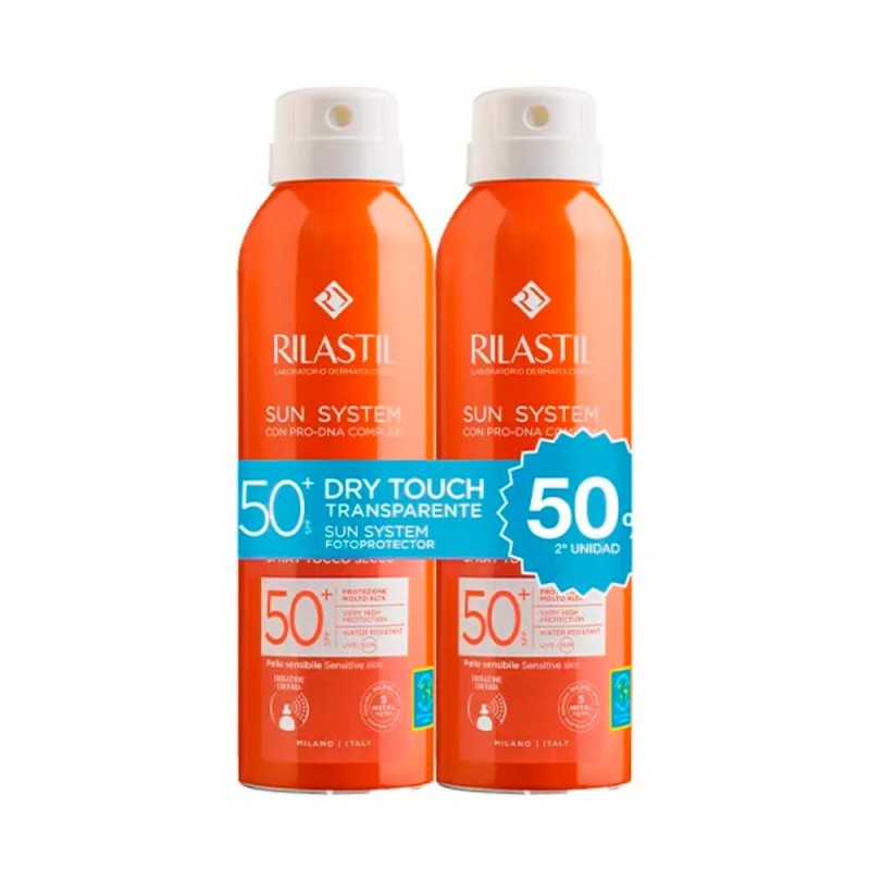 Rilastil Claras Duplo Sun System Dry Touch 2 X 200 Ml 400 Ml