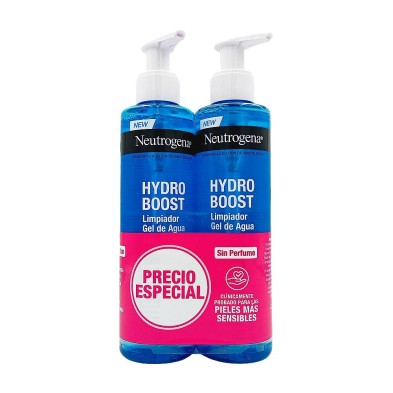 Duplo Neutrogena Hydro Boost Gel Limpiador Agua sin Perfume – 2×200 ml
