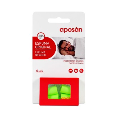 Aposán Tapones Oídos Espuma Original Talla M/L 4 ud