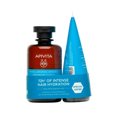 Apivita Hyaluronic Hydra Champú + Acondicionador – hidratación intensa