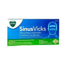 Sinusvicks 200 mg/30 mg 12 comprimidos – descongestión y alivio rápido