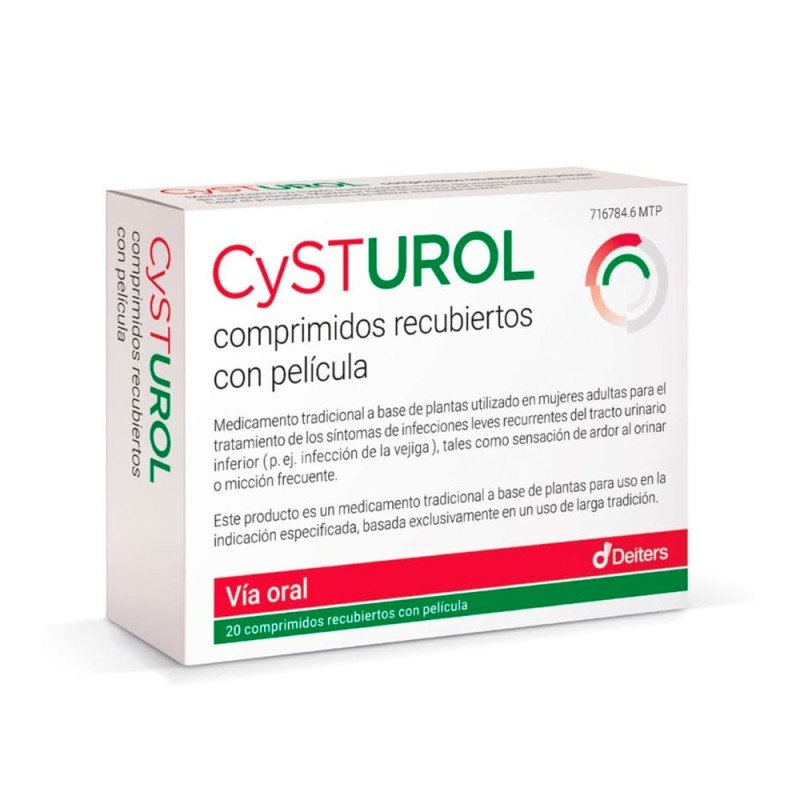 Cysturol 20 Comprimidos Recubiertos