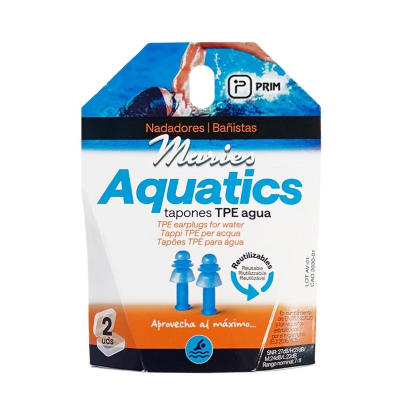 Tapones Oídos TPE Agua Maries Aquatics 2 Unidades