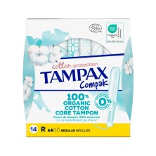 Tampax Cotton Protección Regular 14 Unid | Comprar Online | Okfarma