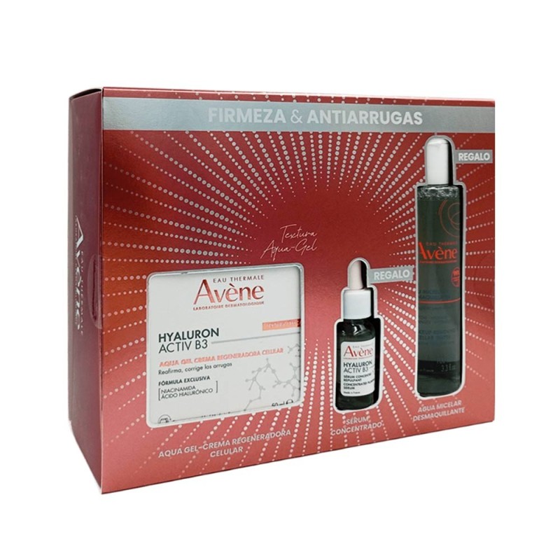 Pack Avène Hyaluron Activ B3: Aqua Gel 50 ml + Sérum 10 ml + Micelar 1