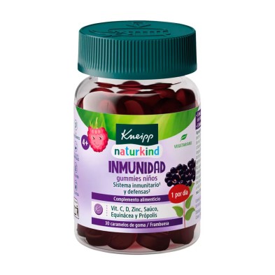 Kneipp Gummies Niños Inmunidad 30 caramelos sabor frambuesa
