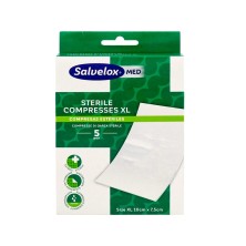 Salvelox Med Compresas Estériles XL 10 cm x 7,5 cm 5 apósitos
