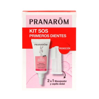 Pranarom Pack Primeros Dientes Gel 15 ml + Masajeador Cepillo Dental