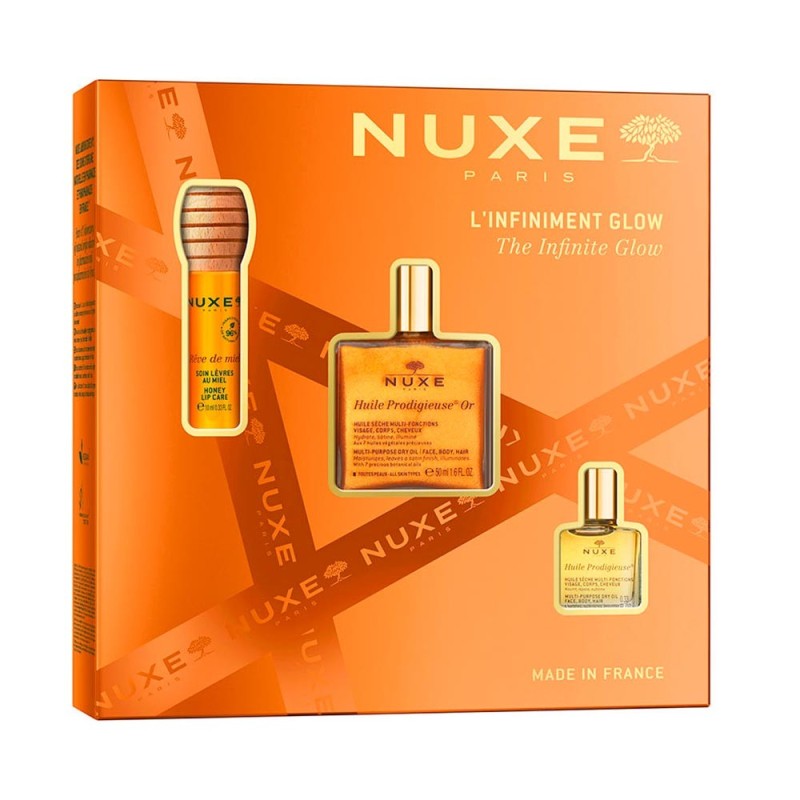 Nuxe Cofre Glow Infinito Huile Prodigieuse Or 50 ml