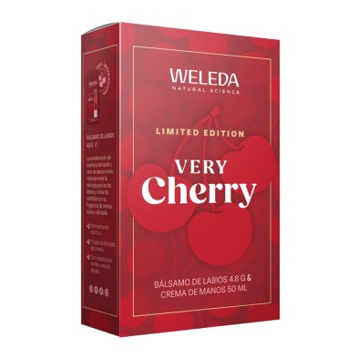Pack Weleda Very Cherry Manos 50 ml + Labios 4,8 g