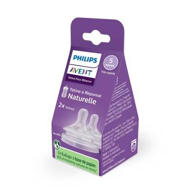 Philips Avent Tetina Natural Flujo Ultrarapido Natural Response + 6 Meses 2 Ud