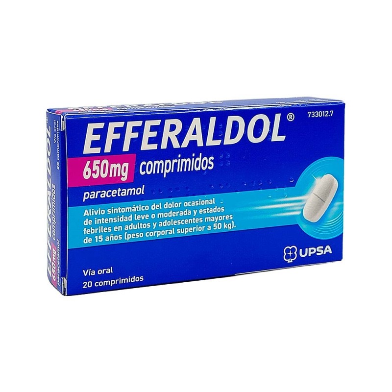 Efferaldol 650 mg 20 comprimidos