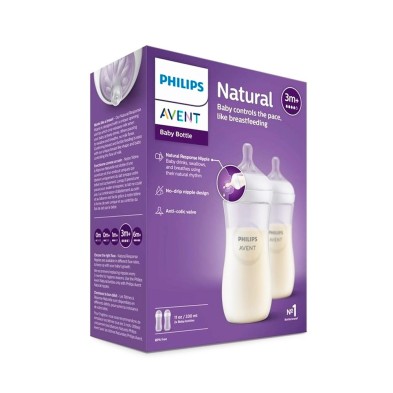 Philips Avent Biberón Natural Response  +3 meses 2 x 330 ml