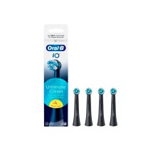 Oral-B iO Recambios Cepillo Dental Eléctrico Ultimate Clean Negros - Pack de 4
