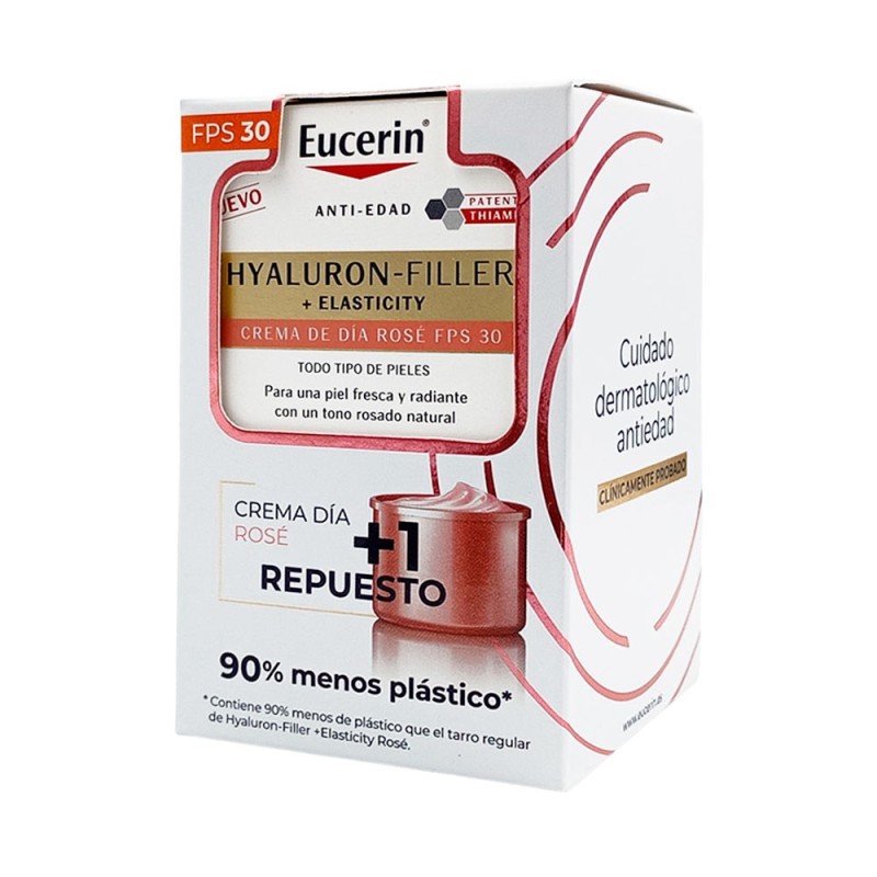 Eucerin Crema Pack Hf Elasticity Día Rose Fps30 50 Ml + Recarga 50 Ml