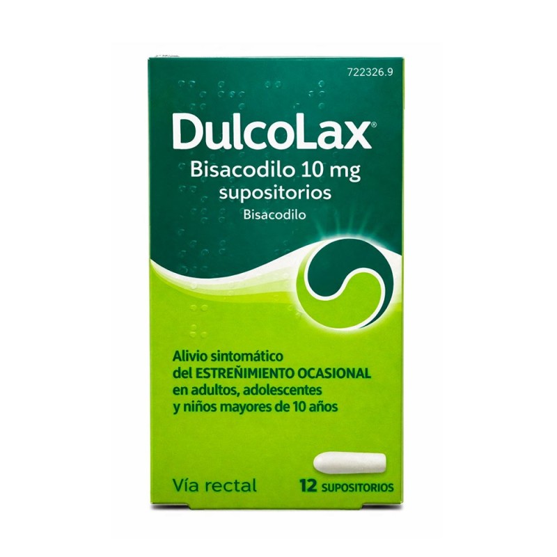 Dulcolax 10 mg 12 supositorios laxante rectal