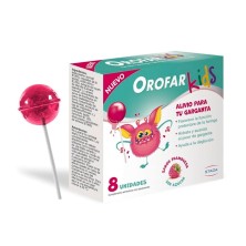Orofar Kids Piruletas Sabor Frambuesa 8 Uds