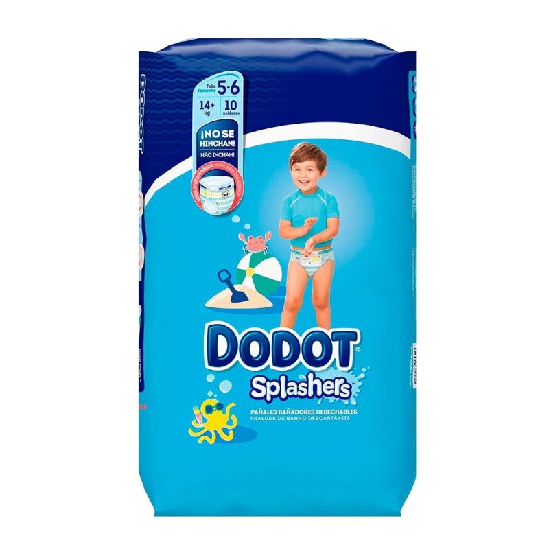 Dodot Splashers Pañal Infantil Talla 5 12–15 kg 10 Uds