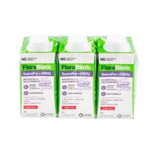 Tríplo NS Florabiotic SueroPro+ Oral Sabor Fresa 3 x 200 ml
