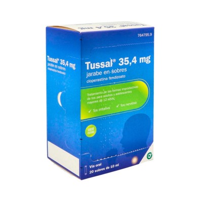 Tussal 35,4 mg/ml Jarabe 10 ml 20 Sobres