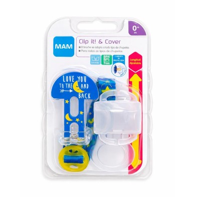 Mam Broche Para Chupete Y Cubierta De Protección Clip It!