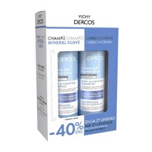 Duplo Vichy Dercos Champú Mineral 2x400 ML