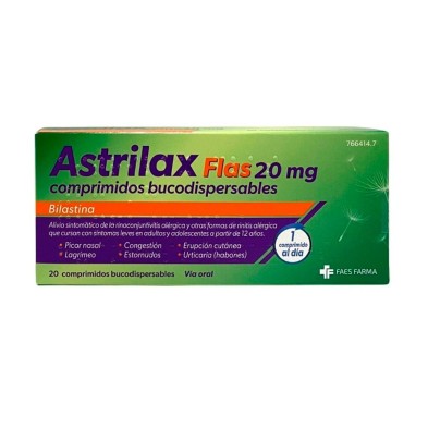 Astrilax Flas 20 mg 20 Comprimidos Bucodispersables