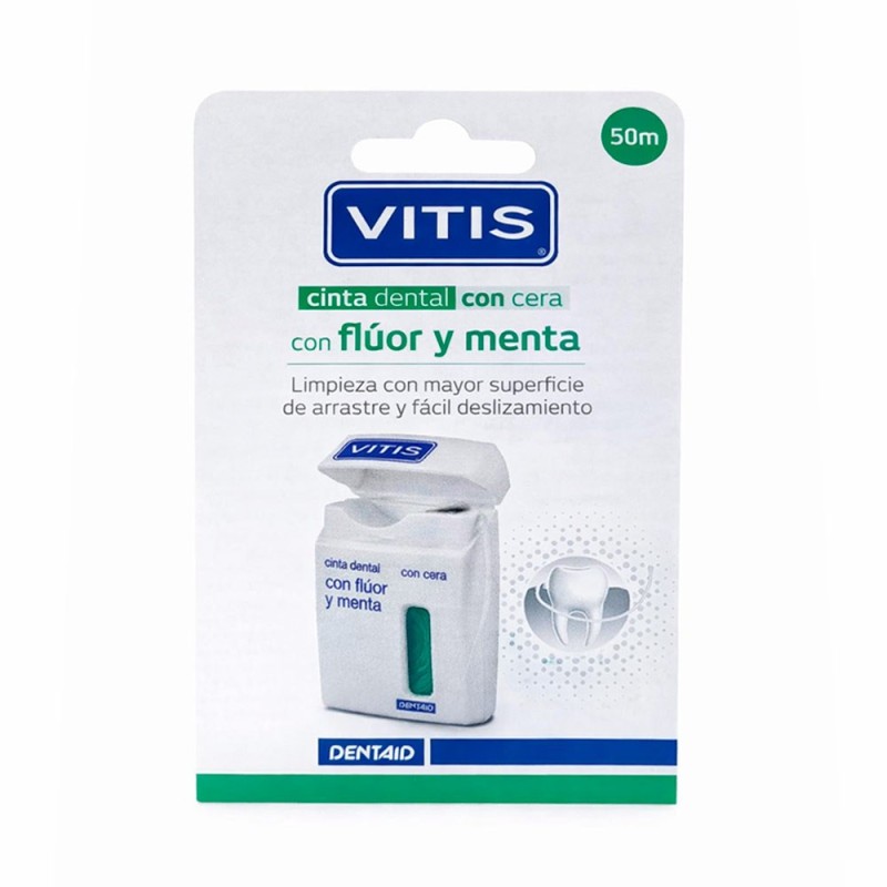 Vitis Cinta Dental Fluor Y Menta 50 M